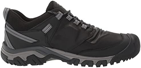 KEEN Men's Ridge Flex Low Height Waterproof Hiking Boots, Black/Magnet, 10.5 | Image 5