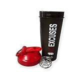 Blender Protein Shaker Bottle for protein mixes, 600ml Capacity for Work, Gym, and Travelling.