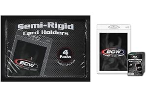 BCW Semi Rigid Card Holder #2 | Top-Loading Semi-Rigid Protective Sports Card Sleeves