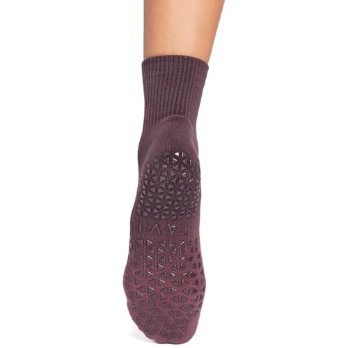 Image of TAVI Aria Pilates Socks - Grip Socks for Women with Non-Slip Grippy Sole and Arch Support, Wear for Yoga, Barre, Dance