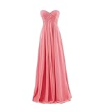 LCKKJHG Vestido de Dama de Honor Largo sin Tirantes de Talla Grande en Color Rosa Burdeos, Vestido de Fiesta de Boda y graduación(R,20W)
