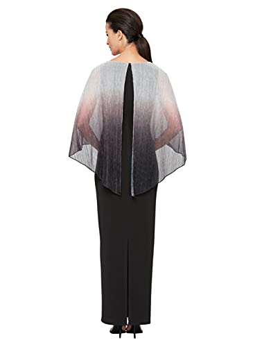 Image of S.L. Fashions Women's Long Ombre Popover Cape Dress