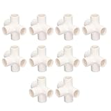 10 Piezas Accesorios de Tubería de PVC de 20 mm Conector de Tubería de 5...