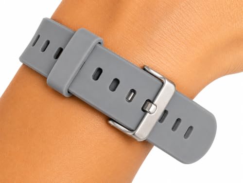 Image of Dreamy 22mm Silicone Smart Watch Strap Loops /Keepers Holder Retainer Loop Replacement - color Watch Band Loop (Pack of 2)