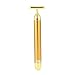 24k Golden Beauty Bar Pulse Facial Massager, T-Shape Electric Sign Face Massage Tools for Sensitive Skin Face Pull Tight Firming Face Lifting