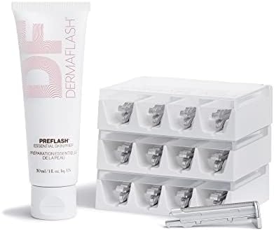 DERMAFLASH ESSENTIALS Dermaplaning Replenishment Kit for Women Compatible with DERMAFLASH LUXE Dermaplaning Tool only
