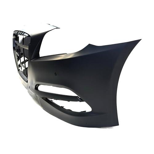 Image of Compatible with Hyundai Genesis 2015-2016 Front Bumper Cover | Primed, With Parking Sensor Holes, Sedan, Ready to Paint, OEM 86540B1400, HY1000209