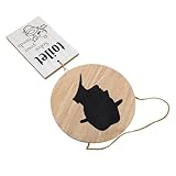 TOGEVAL Holz Toilettenschild Männer Langlebiges Wasserfestes Wc Türschild mit Natürlicher Maserung Rustikale Badezimmer Deko für Büro Geschäft Gastzimmer und Öffentliche Toiletten