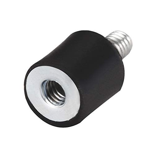 Uxcell M4 Male Female Rubber Mounts,Vibration Isolators,Shock Absorber 10Mm X 10Mm Black 8Pcs #TOP4