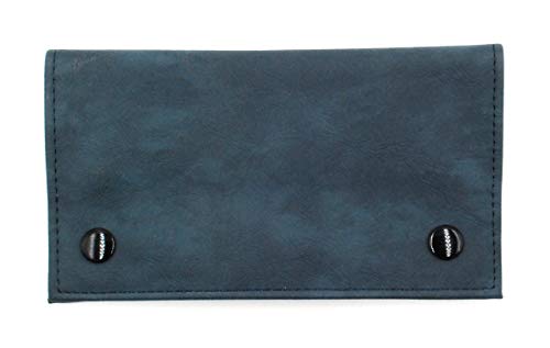 Estuche para Cigarrillos Champ de Cuero Azul Marino, Azul marino
