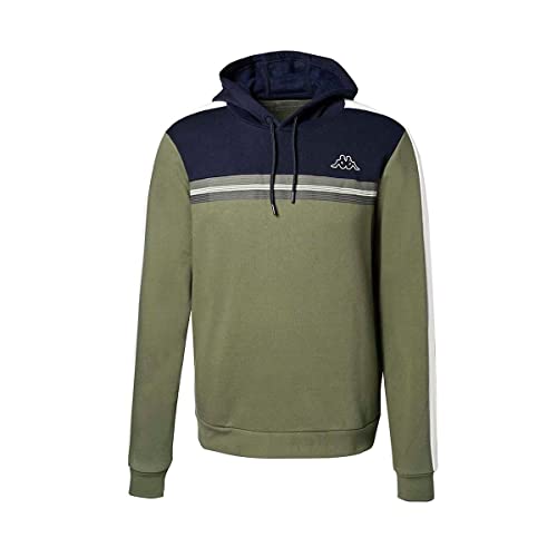 Kappa - Sweat-Shirt à Capuche Imagin pour Homme - Vert - Taille L