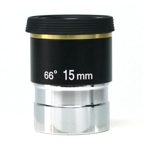 Ocular de 15mm y 66 grados para telescopio astronómico de 1,25 pulgadas