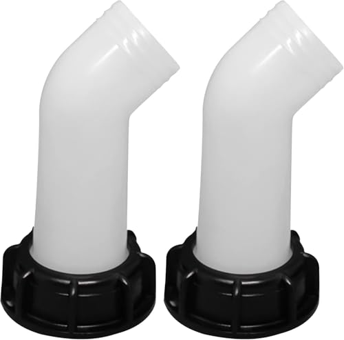 Lot De 2 Bec De Vidange Avec Ecrou Ibc 1000l Robinet De Cuve 1000L De Jardin 2 '' Prolonger Le Drainage Valve Accessories, Dedicated Drainage Tube Suitable Pour IBC...