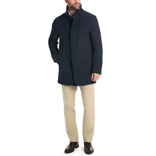 Van Heusen Men's Tedford Overcoat with Stand Collar