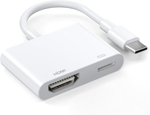 For Apple MFi�F�� USB-C - HDMI�A�_�v�^�[ 4K@60Hz iPhone 17 16 15 MacBook Pro Air iPad Pro�p �f�W�^�� AV HDMI 2.0�R�[�h Samsung Galaxy S25 S24�Ή�