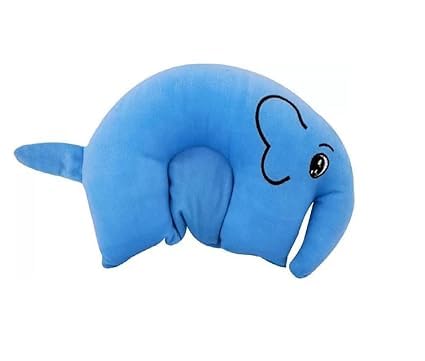 Oreiller graines de moutarde bleu et coussin éléphant pour le sommeil de bébé