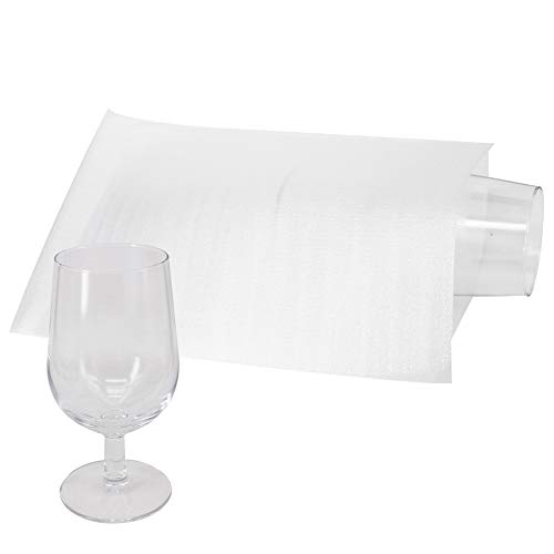 100 Pack 7.5”X 12" Foam Wrap Cushion Pouches (0.75Mmthickness), Extra 5 Pack Fragile Stickers Labels(60 Pcs) - Protect Dishes, Glasses, Porcelain & Fragile Items, For Moving, Packing By Zmybcpack #TOP1