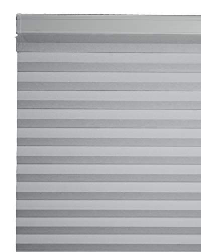 Chicology Custom Cordless Cellular Shades, Premium & Blackout Window Treatments For All Rooms/Bedroom/Nursery/Office: 72W X 48H, Gray Sheen #TOP7