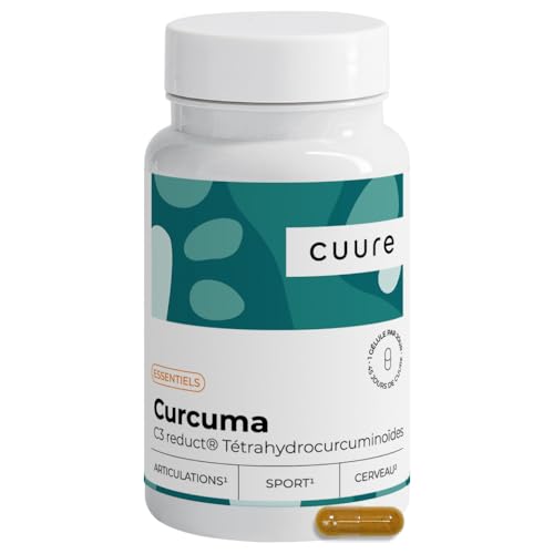Curcuma Gélules - CUURE - Brevet C3 Reduct® 75 Fois Plus Biodispo...