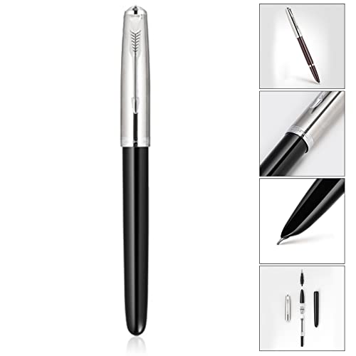 Jinhao- 86 Caneta-Tinteiro CláSsica Retro Azul Preto Vermelho Multicolorido Com Tampa Prateada Mater