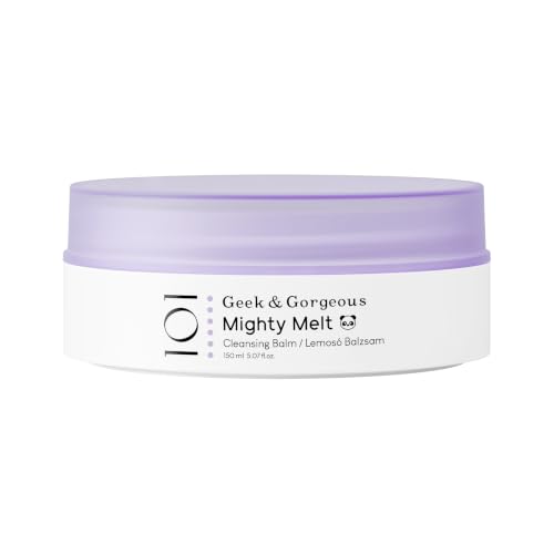 Geek & Gorgeous Mighty Melt - Balsamo detergente e struccante per il viso, con tensioattivi delicati, per tutti i tipi di pelle, incluse pelli sensibili, 150 ml