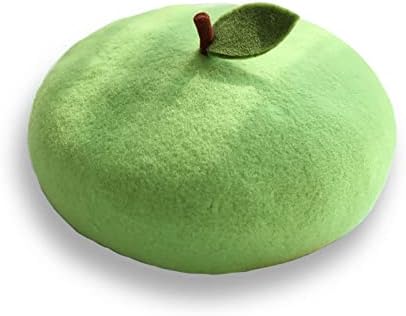 French Beret Hat for Women (Whole-Wool Apple)