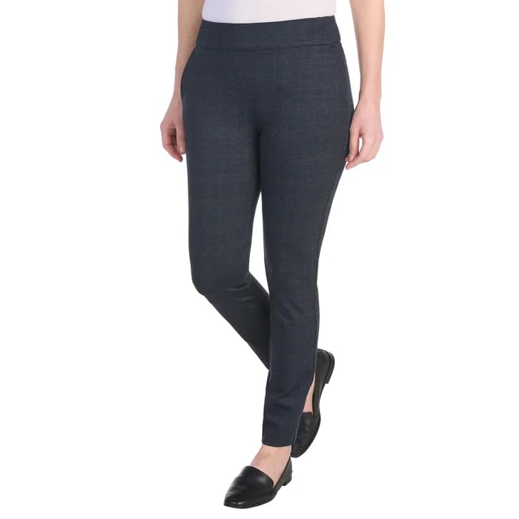 Image of Dalia Women's Pull-On Ponte Pant, Mid-Rise Narrow Leg