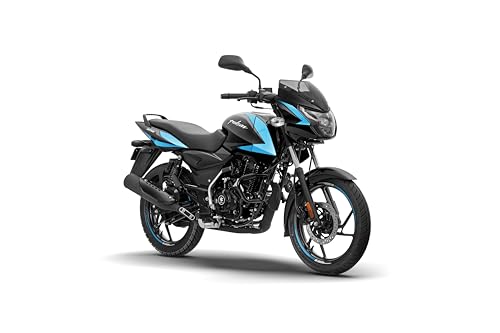Image of Bajaj Pulsar 125 Neon Disc Bike Ebony Black Cyan Blue Booking for Ex-Showroom Price
