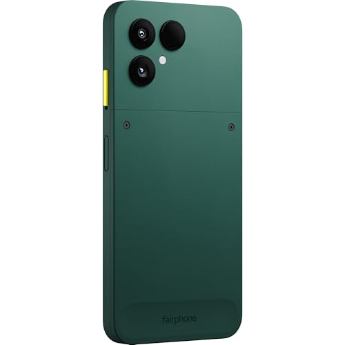 FAIRPHONE Gen.6, Modular Android Smartphone, 8GB/256GB, 50MP AI Camera, AI Photo Edit, Google Gemini, Snapdragon 7s Gen 3, 120Hz OLED, Dual SIM, Replaceable Battery, Forest Green