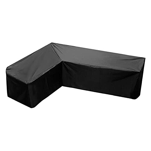 FUFRE L-Förmigen Abdeckung Lounge Sofa, Abdeckplane Gartenmöbel L-Form...