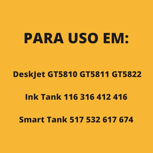 Kit 4 Refil Tinta New Print Para Hp Smart Tank 517 532 617 674 581