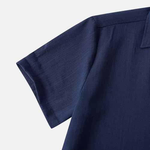 Camisas de botão para homens, casual, lisa, abertura de cama, roupas, manga curta, manga curta, blus