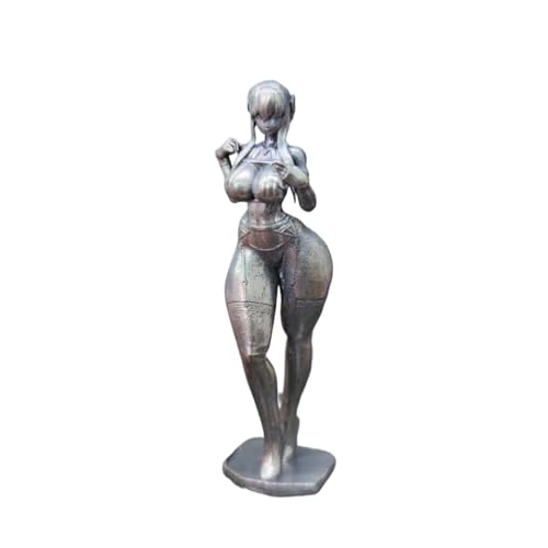 Belle statue féminine nue debout en laiton, string en métal noir, sculpture, figurines, miniatures, art corporel, artisanat, bureau, décoration de voiture,...