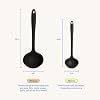 GIR: Get It Right Silicone Ladle Spoon – High Heat Resistant Kitchen Tool, Durable Cooking Utensil for Serving Soups, Stews, Sauces, and Dressings, Ultimate - 13IN - Black #2
