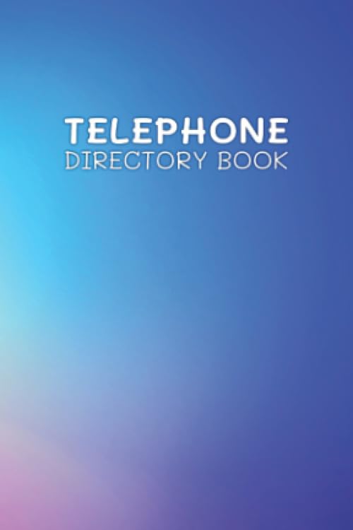 Telephone Directory Book: Blank Telephone Number Book No Address | Phone Book Mini | PhoneBook Slim | 4.X6 Inch 40 Pages White Paper Paperback – 1 Jan. 2020
