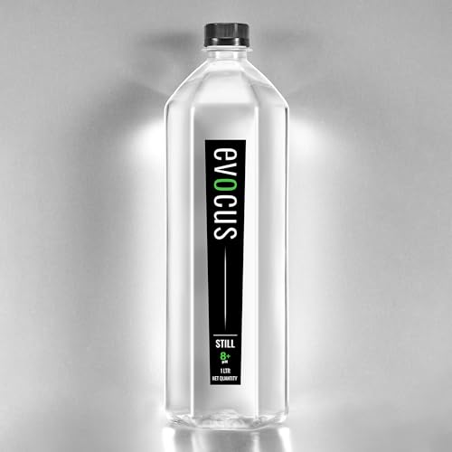 Evocus Still | 8+ pH | Alkaline Water| Crafted Premium Water with essential Minerals | Pack of 12 (1L Each)