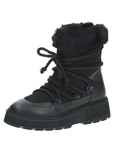 Caprice femme 9-9-26603-29 bottine en cuir noir élégante
