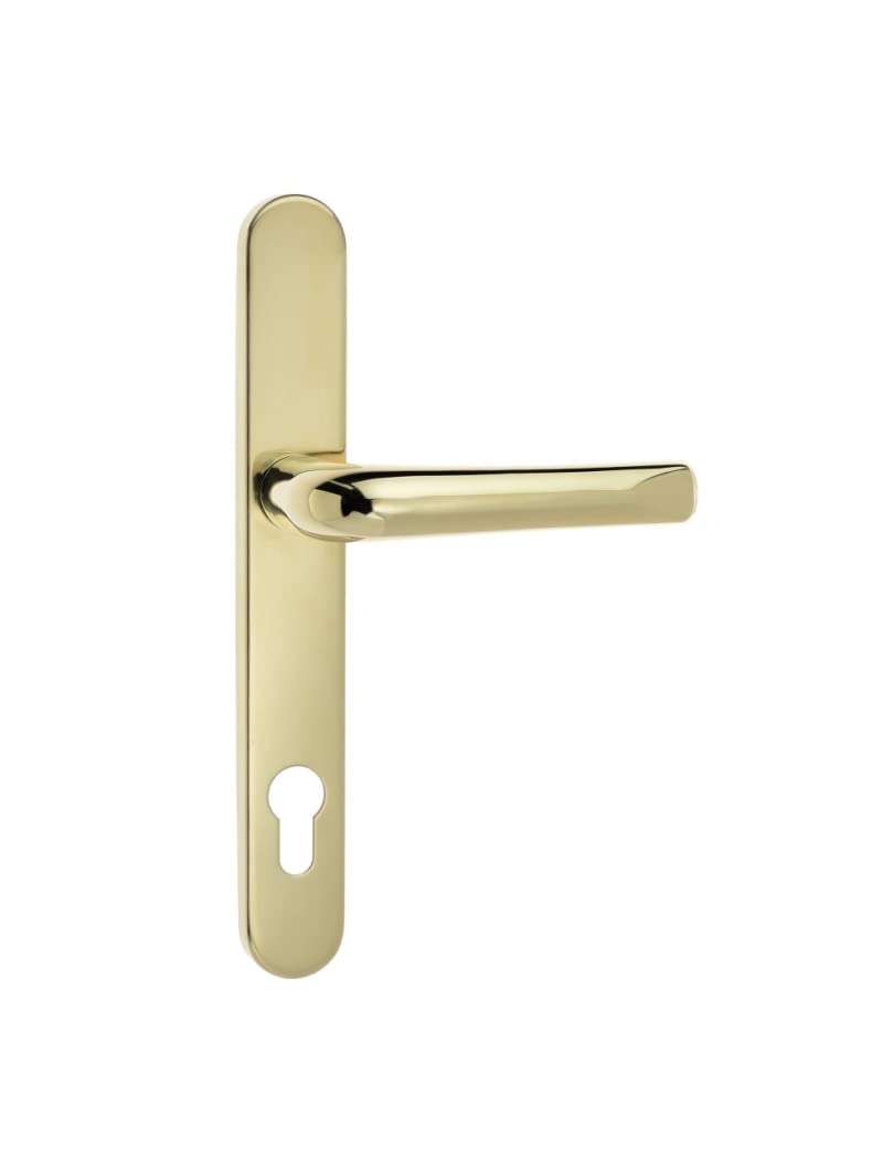 Mila Polished Gold Supa Stainless Steel Door Handle 92Mm Pz 211Mm Screw Polish Gold