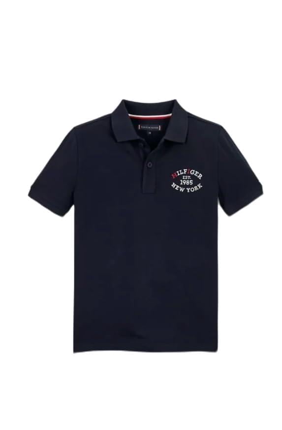 Tommy Hilfiger Polo Manga Corta para niño Marino 10 años (140cm)