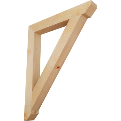 4"W x 32"D x 40"H Traditional Slat Rough Sawn Bracket, Douglas Fir