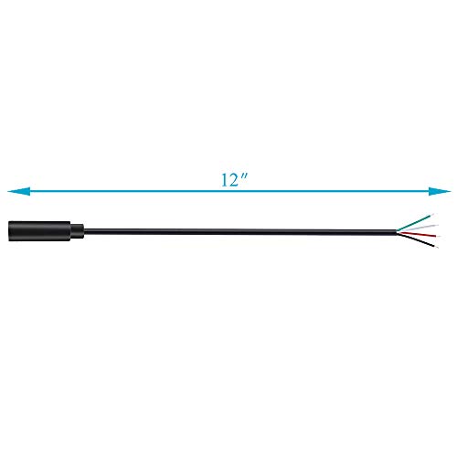 Fancasee 2-Pack 3.5mm 1/8" to Speaker Wire TRRS Stereo Female Jack to Bare Wire Pigtail 3.5mm Plug Connector Adapter Repair Audio Cable for Microphone Headphone Headset Earphone Speaker