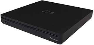 PIONEER External Blu-ray Drive BDR-XS07UHD@6X Slot Loading Portable with a Matte-Black Body USB 3.2 Gen1(3.0) BD/DVD/CD Writer. Supports BDXL and M-Disc Format. Cyberlink Software Included
