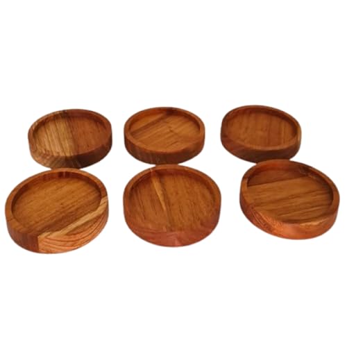 Porta-copos com 6 de madeira