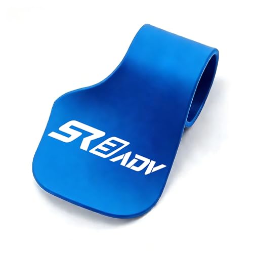 Poignée de guidon de moto pour Loncin Voge SR3ADV et clip de rehausseur d'accélérateur bleu