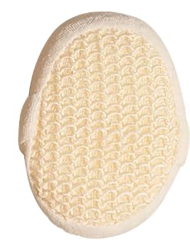 TRENDY home Body Bath Sponge Scrubber With Hand Band, Cream, PACK OF 1 PCS-image-0