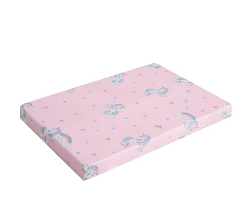 Image of lasoftan Pack and Play Mattress - 38 inch x 26 inch Soft Breathable Portable Mattres Waterproof & Washable Perfectly fits Pack n Play