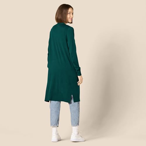 Image of Amazon Essentials Women's Lightweight Longer Length Open-Front Long-Sleeve Cardigan Sweater
