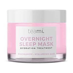Teami Overnight Face Mask - Vegan and Organic Overnight Mask - Sleeping Facial Mask - Face Moisturizer and Hydrating Mask with Niacinamide and Vitamin C - Night Glow Face Mask Skincare