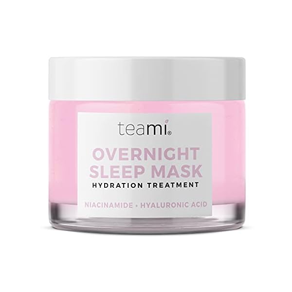 Teami Overnight Face Mask - Vegan and Organic Overnight Mask - Sleeping Facial Mask - Face Moisturizer and Hydrating Mask with Niacinamide and Vitamin C - Night Glow Face Mask Skincare