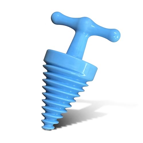 Image of OTICA Dual-Use Mouth Opener - For Emergency Anesthesia, Oral Therapy & Gutka Rehab | Spiral Jaw Stretcher with Easy-Grip Handle (Sky Blue)